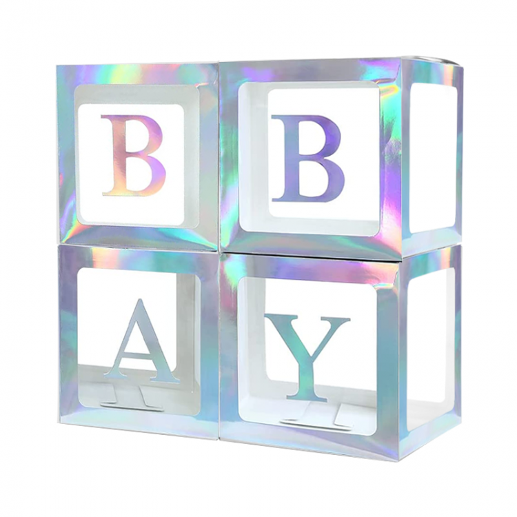 Набор коробок для воздушных шаров "Baby" Жемчужный, Перламутр  